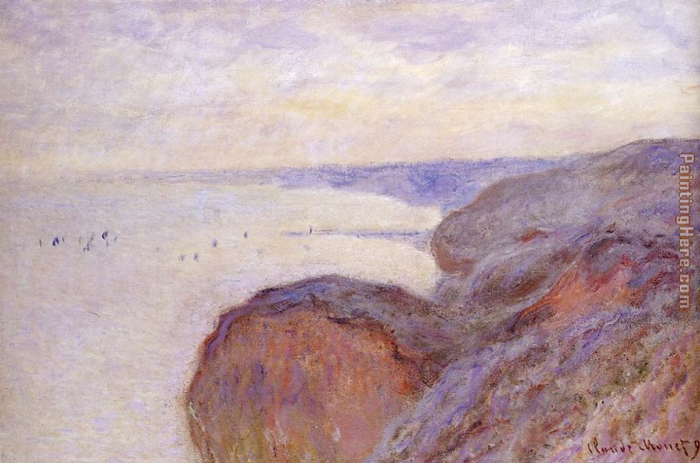 Claude Monet Cliffs Near Dieppe